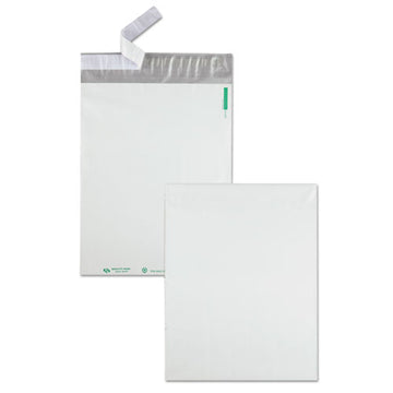 Quality Park™ Redi-strip Poly Mailer, #4, Square Flap, Redi-strip Closure, 10 X 13, White, 100-pack freeshipping - TVN Wholesale